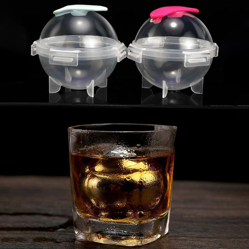 20pcs Round Ball Ice Cube Mold Maker DIY Sphere Ice Ball Device with Funnel