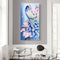 Blue Peacock Oil Paint By Numbers Kits DIY Handpainted on Canvas Wall Unframed