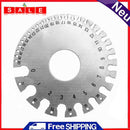 1 pc Stainless Steel 1-36 Round AWG SWG Wire Ruler Gauge Diameter Surveyor To