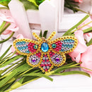 4pcs DIY Full Drill Diamond Key Chain Bee Pendant Cross Stitch Keyrings Newly