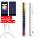 Bluetooth-Compatible APP Control Activated Light Music Rhythm RGB LED Lamp Strip