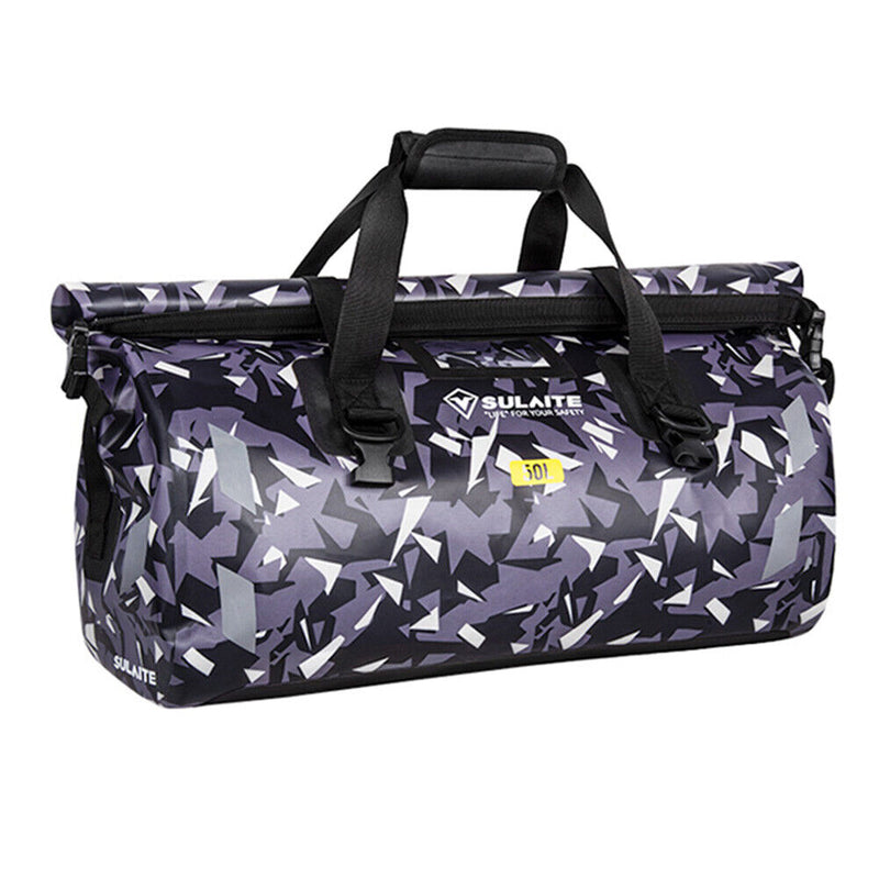 SULAITE Waterproof 50L Motorcycle Tail Saddle Bag 600D Nylon Rear Seat Backpack