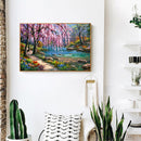 5D DIY Full Square Drill Diamond Painting River Tree Cross Stitch Embroidery Kit