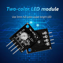 HW-479 3.3V 5V 5mm KY-011 PCB Dual Color RGB LED Sensor Modules Black