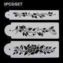 Icing Lace Mould Sugarcraft Tools Tree Vine Leaves Cake Stencil Fondant Border