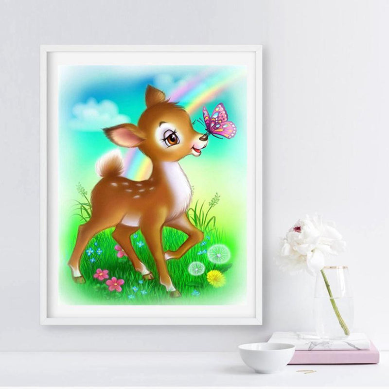 5D DIY Diamond Painting Deer Cross Stitch Embroidery Craft Kits Wall Art