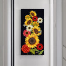 2xDIY Diamond Painting Full Round Drill Sun Flowers Picture of Rhinestone