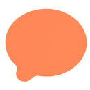 Circular Anti-skid Silicone Drink Coaster Placemats for Table Mats(Orange)