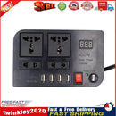 LED Display Car Inverter DC 12V to AC 220V 4 USB Power Converter Splitter Newly