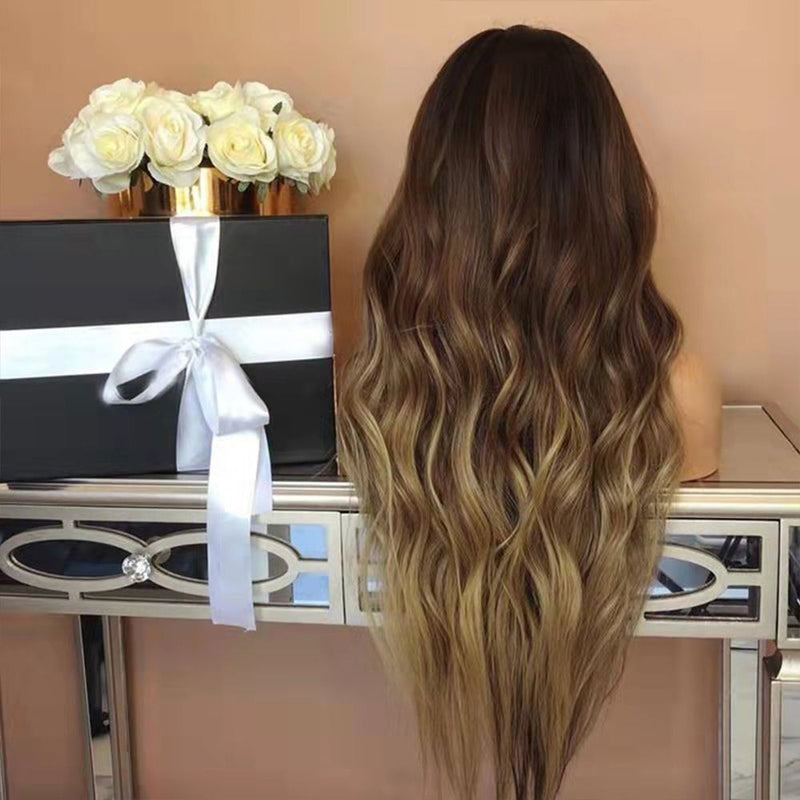 Wig Women's Clothing Women's Wig High Temperature Line Curly Hair Wig Long Roll