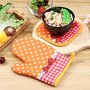 Bowknot Dot Pad Oven Potholders Cooking Microwave Gloves Potholder Pad Mat
