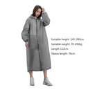 #A Women Men Long Raincoat Waterproof Travel Hooded Rain Coat Rainy Day Supplies