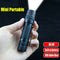 Zoom Flashlight Pen Clip Illuminated Flashlight Rechargeable USB Camping Lamp