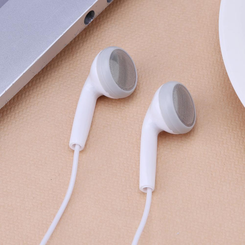 3.5mm In-ear Wired MIC Headphone Phone Universal Music Earphone(White) Newly