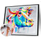 Animals Oil Painting Kit by Numbers Lion Bull Dolphin Tiger Coded Hand Drawing