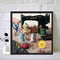 Hand Painted on Canvas DIY Sewing Machine Oil Paint By Numbers Drawing Kit