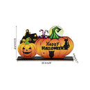 Halloween Wooden Pumpkin Ghost Hanging Door Signs Party Ornaments Decorations