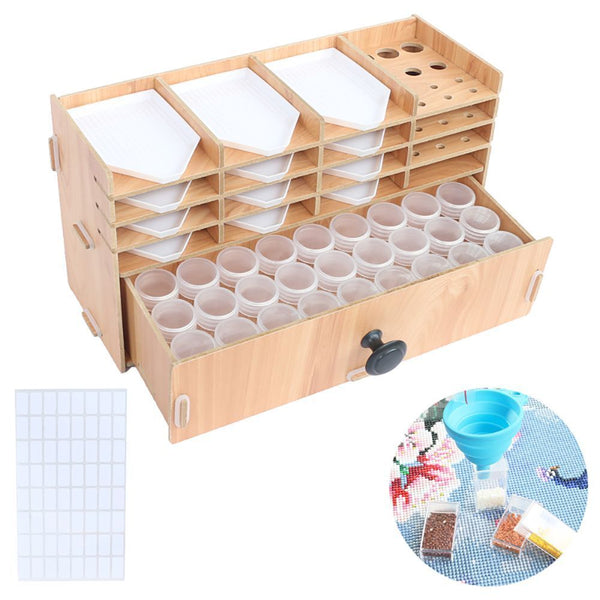 Diamond Painting Drill Tray Drawer Storage Rack Beads Plate Beads Box Tool