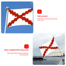 3x5ft Cross Burgundy Bunting Flag for Yard Garden Festival Party Decorations