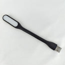 LED USB Night Light Desk Book Light Portable Lamp Bendable Lighting (Black)