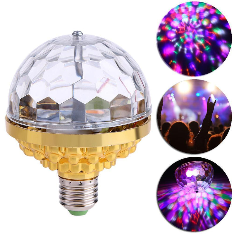 6W RGB LED Stage Light 110V-240V Par Light Rotate Crystal Magic Ball Bulb f
