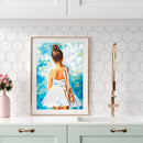 5D DIY Diamond Painting Ballet Girl Full Drill Embroidery Craft Set Home De