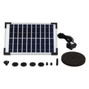 10V 380L/H Solar Panel Powered Water Pump Kits for Aquarium Fountain Pond Lawn