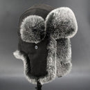 Russian Cossack Ski Cap Trapper Hat Earflap Bonnet Faux Fur Earflap Bomber Hats
