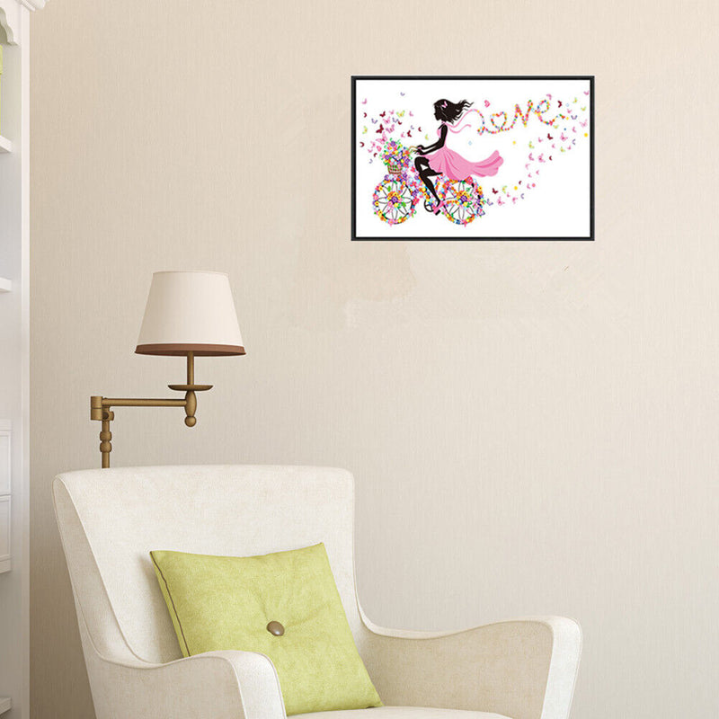5D DIY Diamond Painting Sweet Girl Love Cross Stitch Embroidery Rhinestones Home