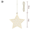 Pendant Decoration Wood Ornaments Wooden Hanging Decor Moon Stars Lantern