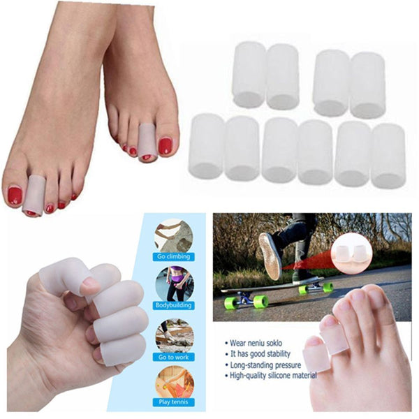 Foot Care Toe Gel Protector Silicone Bandage  Finger Sleeve Tubes Corn Cushion