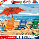 Painting By Numbers Kit DIY Beach Vacation Canvas Oil Art Picture Craft