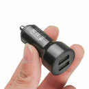 Round Dual USB Adapter Dual Port Fast Charger Car Charger Dual USB USB Charger