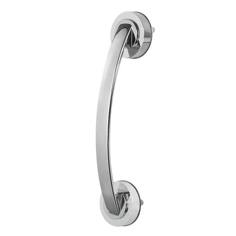 Bathroom Handrail Suction Cup Glass Door Handle Sucker Hand Grip(Silvery) Newly