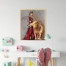 Angel and Lion Oil Paint By Numbers Kit DIY Home Decoration Gift Wall Pictu