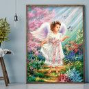 Diamond Painting 5D Full Round Drill Mosaic DIY Garden Angel Kit Wall Decor