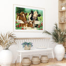 DIY Cattle Frameless Oil Paint by Numbers Drawing on Canvas Pictures Home D