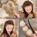 Hair Accessories Double Layer Hairpins Hair Clips Pompom Braid Hair Pins