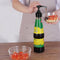 Seasoning Sauce Bottle Spice Container Press Nozzle Kitchen Gadget (Black) Newly