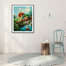 5D Diamond Painting Kit Animal Full Round Drill Rhinestone DIY Wall Art Craft