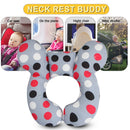Cute Baby Head Protector Pillow Kid Toddler Prevent Injured Pad (Red Black)
