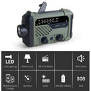 liuxiao Emergency Solar FM/AM Weather Radio, Multifunctional Hand Crank, Wireless Bag