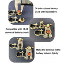 1 pair Car Battery Terminal Post Adaptors Positive Shim Negative Sleeves