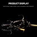 Back Thorn Jigging Bait Turn Ring Sequins Carbon Steel Fishing Hook with Sequin