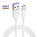 Accessories Fast Charger 5A USB-C Type C Data Charging Cable USB Charging 100CM