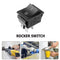 Rocker Switch Power Switch 2-Level 4-Pin Without Light AC125-250V (Black)