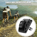 Aluminum Bicycle Seatpost Clamps Head Single Nail Seat Tube Head (Black) Newly
