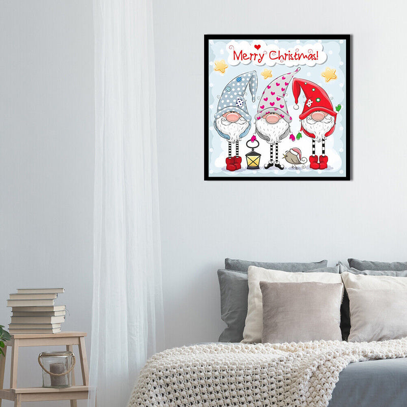 Oil Paint Christmas Goblin Picture Wall Artwork Home Decor Unique Gift Craft