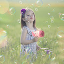 Semi-Automatic Bubble Making Toys Electric Soap Bubble Machine (A Pink)