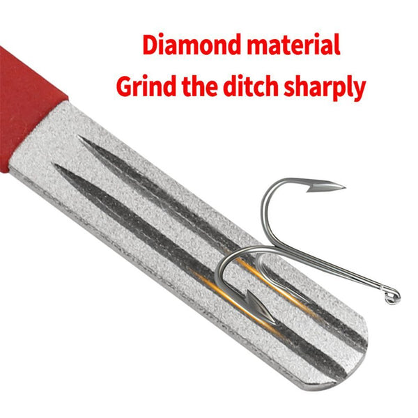 Fly Fish Hook Carp Fishing Tackle Grinder File Frosted Fishing Hook Sharpener